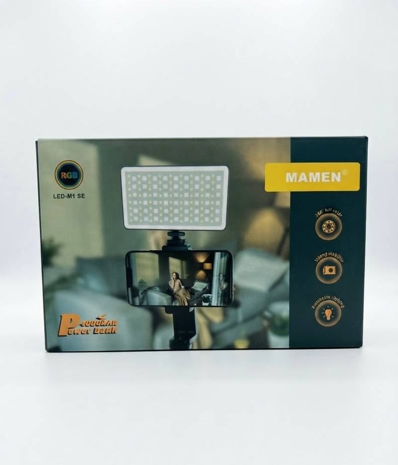 MAMEN Portable LED Video Light & Smartphone Vlogging RigG
