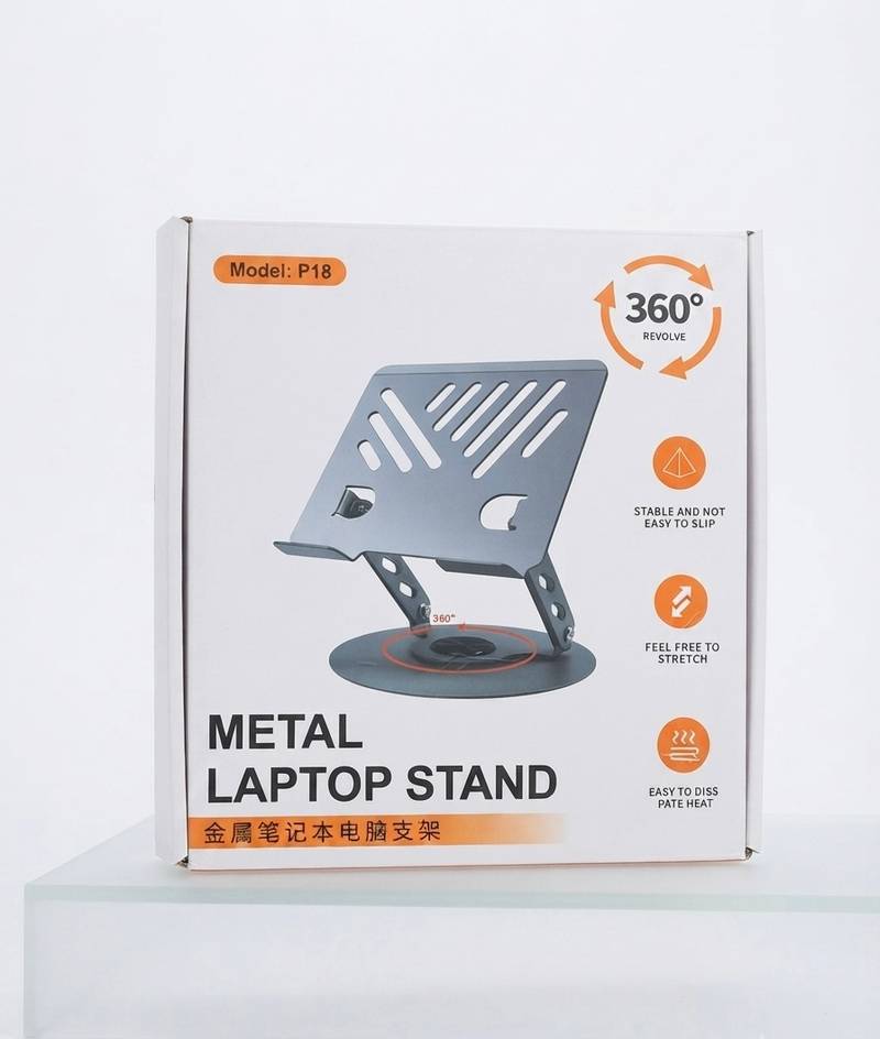P18 360° Rotating Metal Laptop Stand