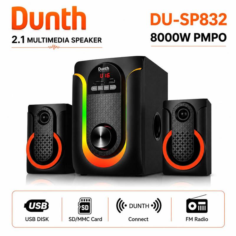 DUNTH DU-SP832 – Système Audio 2.1 Multimédia